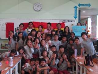 沖縄アミークスインターナショナルスクールで交流プログラムが行われました～♪